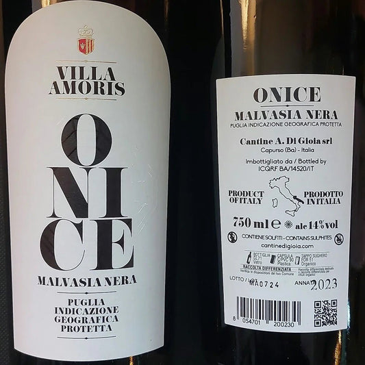 Onice Malvasia Nera IGP Puglia - Auguri