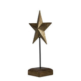 Decoratieve metalen ster op staander. - Auguri decoratie & geschenken