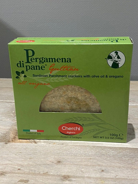 Pergamene di pane met olijfolie en origano. - Auguri