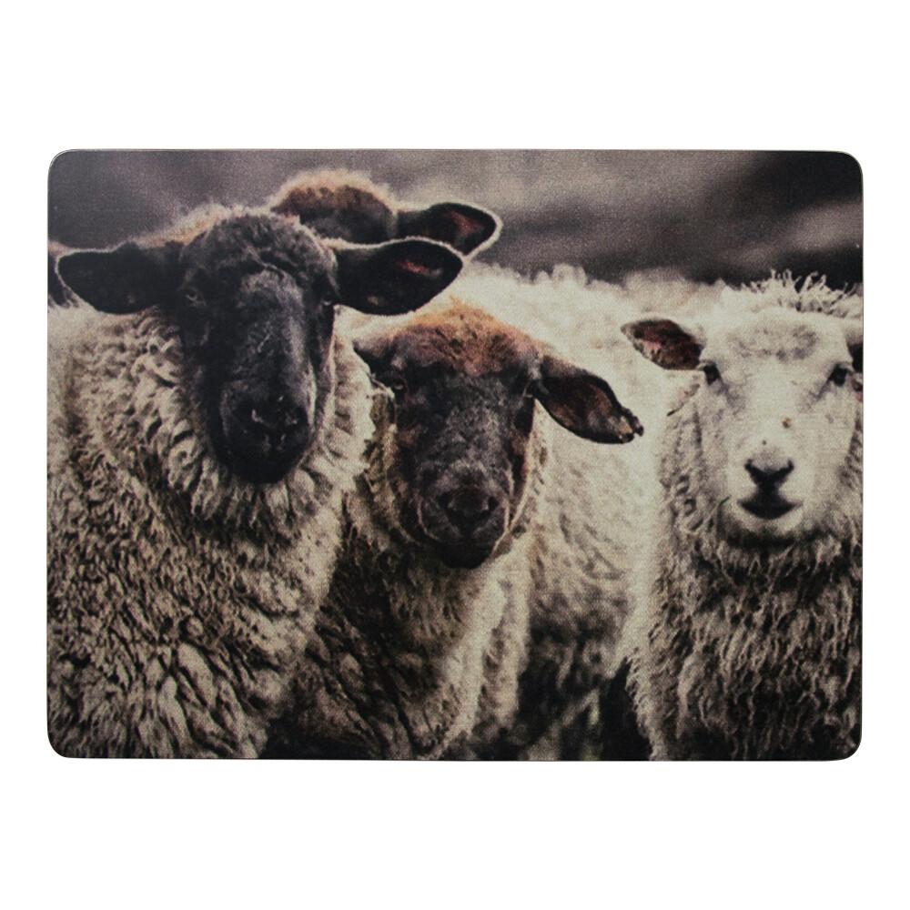 Set van vier placemats nieuwsgierige schapen. - Auguri decoratie & geschenken
